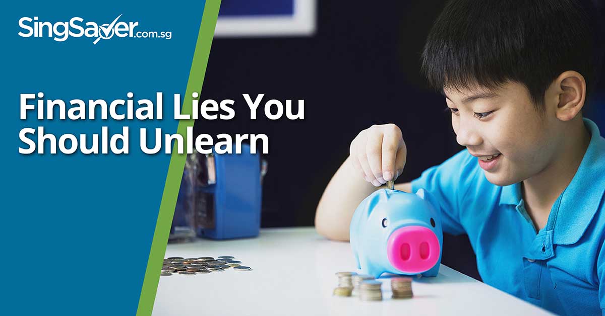 boy saving coins in piggy bank