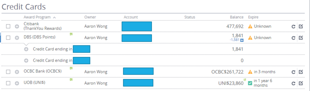 AwardWallet Account