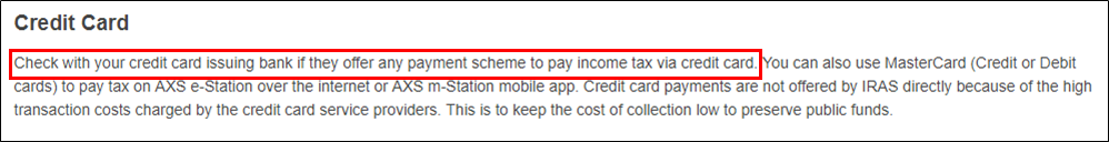 Paying Income Tax: Are CardUp, ipaymy, and Citi PayAll Worth the Admin Fee? | SingSaver