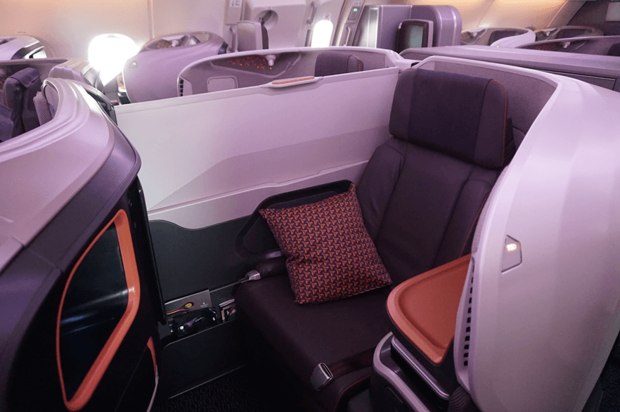 business class seats air miles